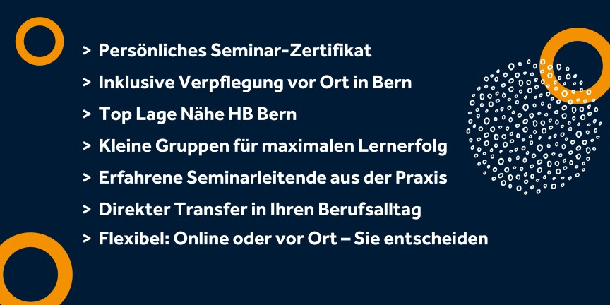 Deshalb sollten Sie Ihr Seminar bei uns buchen.